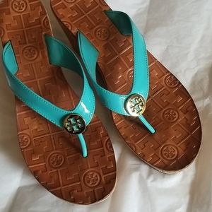 Tory burch wedge sandal 7.5